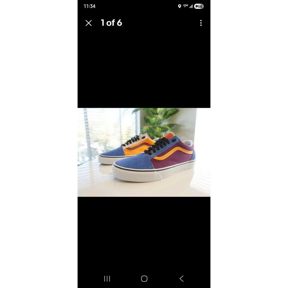 Marigold/ Purple/  New Vans In Box Size 3.5M 5W